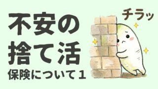不安の捨て活|のっぽ家の保険の考え方